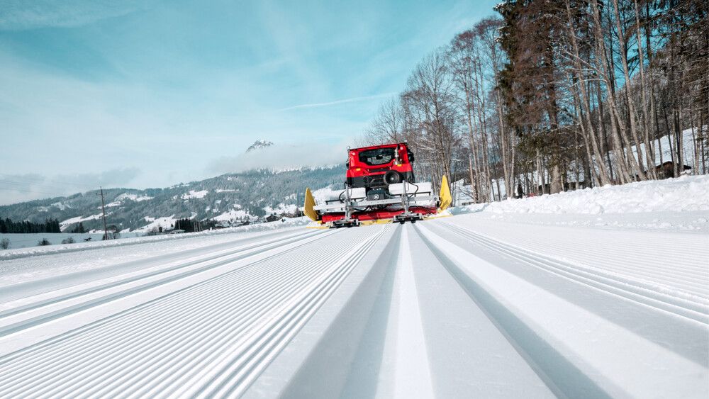 Preparing of cross-country ski trails