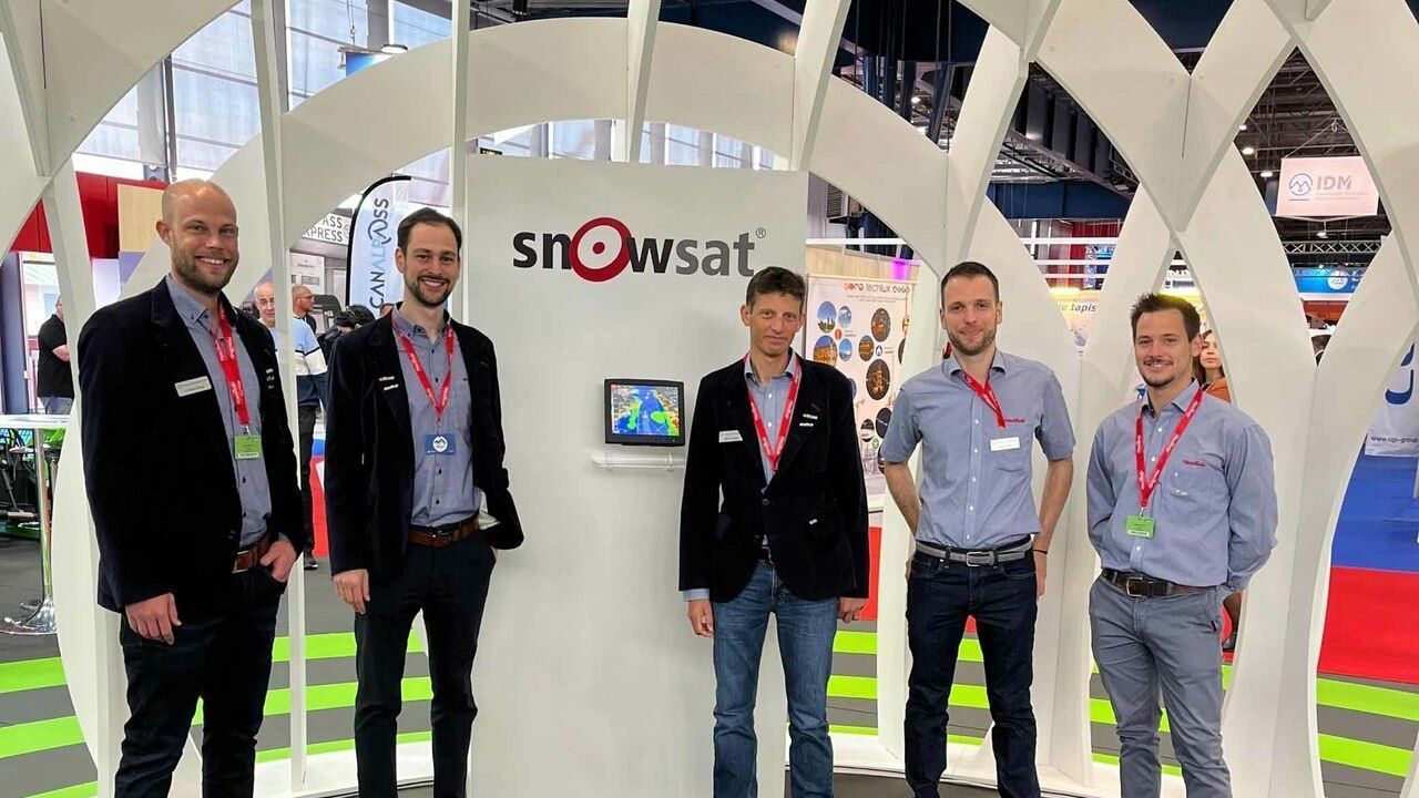 L'équipe SNOWsat à Mountain Planet