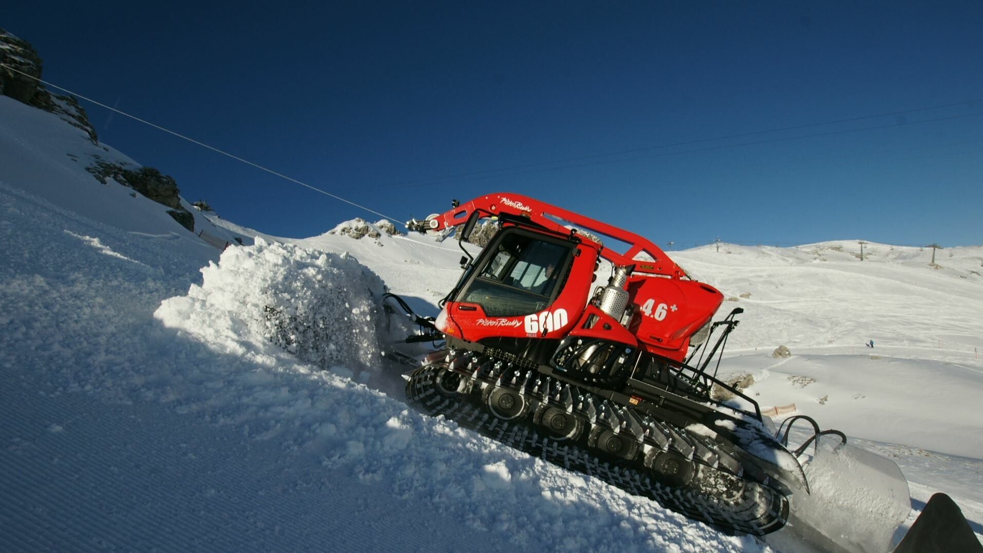 PistenBully 600 W: Pistenfahrzeug mit Winde